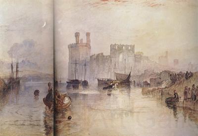 Joseph Mallord William Turner Caernarvon Castle,Wales (mk31) Norge oil painting art